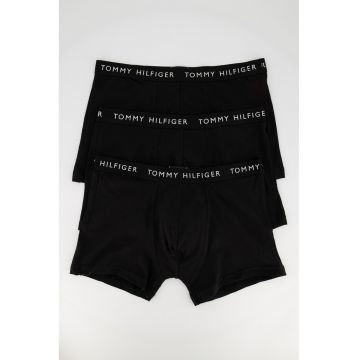 Set de boxeri din amestec de bumbac cu logo- 3 perechi