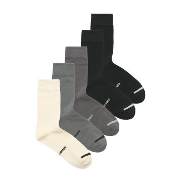 Set de sosete lungi cu model uni - 5 perechi