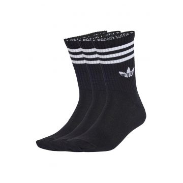 Set de sosete lungi unisex cu detaliu logo - 3 perechi