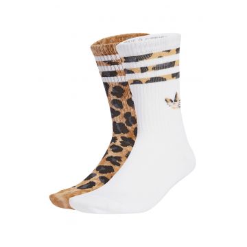 Set de sosete scurte cu model animal print - 2 perechi