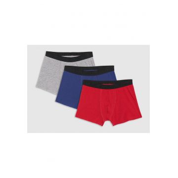 Set Lenjerie Intima Baieti -  3 Perechi - Multicolor - Bumbac/Elastan -