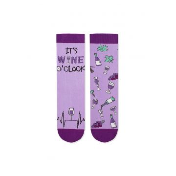 Sosete bumbac - Arty Socks WINERY Purple