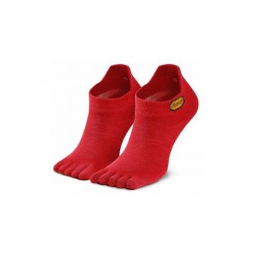 Sosete cu degete -  material sintetic - rosu -