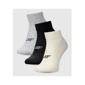 Sosete dama -  set 3 perechi - lungime pana la glezna - multicolor - bumbac