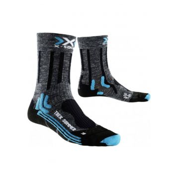 Sosete de trekking de vara -  Poliamida - Gri/Negru -