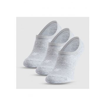 Sosete No-Show Barbati (3 perechi) -  Marime 43-46 - Bumbac Gri - Sportstyle - Confort si Durabilitate