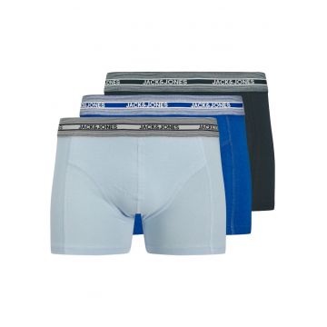 Boxeri copii  Cleo Solid Trunks set 3P - albastru deschis