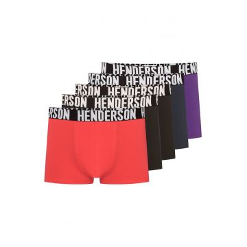 Boxeri Opener  set de 5 perechi negru - albastru - rosu - violet