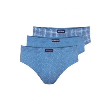 Chiloti barbati Classic  set de 3 perechi bleumarin