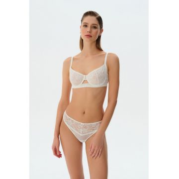 Chiloti brazilieni cu insertii din dantela Liona