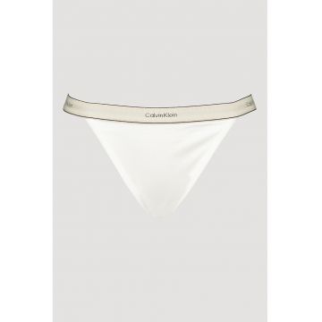 Chiloti brazilieni din bumbac cu banda logo in talie