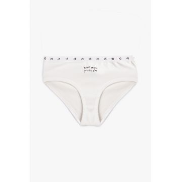 Chiloti cu imprimeu cu inimi