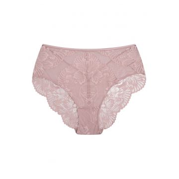 Chiloti cu talie ridicata Blueberry  Roz murdar