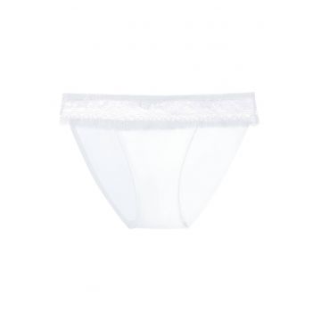 Chiloti dama  Julietta - poliamida - design floral - alb