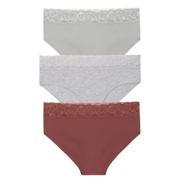 Chiloti hipster cu sireturi