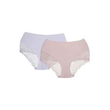 Chiloti tip briefy Passy 2-pak  lavanda - roz
