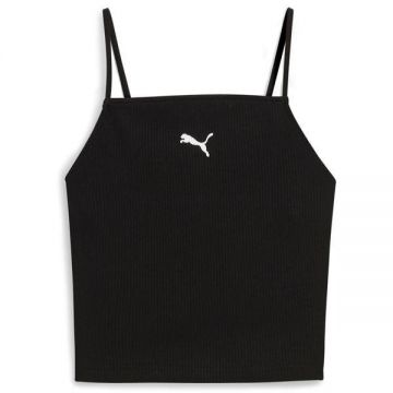 Maiou femei Puma Wardrobe Ess Ribbed Tank Top 62977101, S, Negru