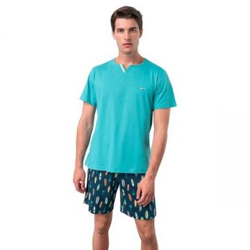 Pijama de barbati,Vamp 18701,XXL ,bumbac,verde