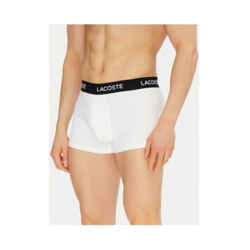 Set de 7 perechi boxeri barbati -  alb - bumbac/elastan