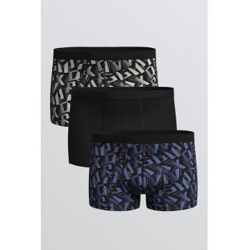 Set de boxeri cu model cu litere - 3 perechi