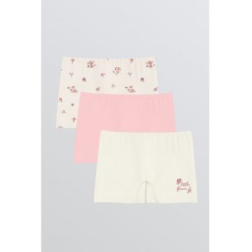 Set de boxeri cu model floral - 3 perechi