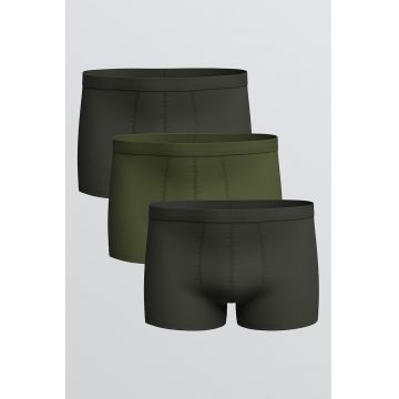 Set de boxeri cu model uni - 3 perechi