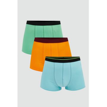 Set de boxeri cu model uni - 3 perechi