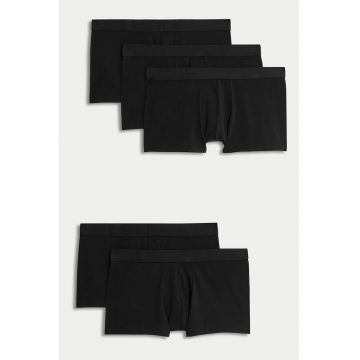 Set de boxeri cu talie elastica - 5 perechi