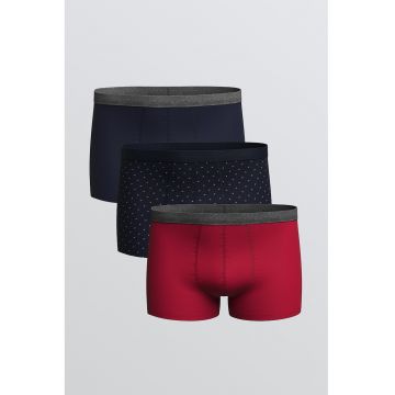 Set de boxeri cu talie medie - 3 perechi