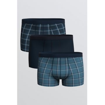 Set de pantaloni uni si cu model - 3 perechi