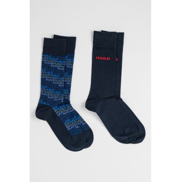 Set de sosete lungi cu logo - 2 perechi