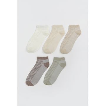 Set de sosete scurte cu model - 5 perechi