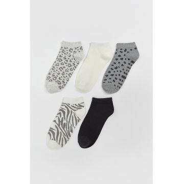 Set de sosete scurte cu model - 5 perechi
