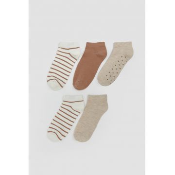 Set de sosete scurte cu model - 5 perechi