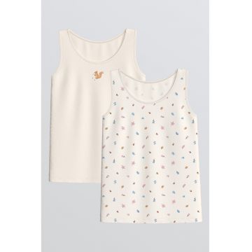 Set de topuri cu model - 2 piese