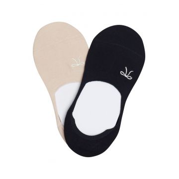 Sosete dama Rivet  set de 2 perechi negru - alb