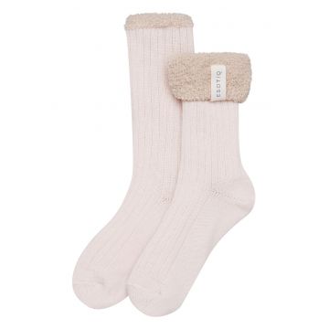 Sosete dama  Wowa - bej - confort deosebit - textura in dungi - One-Size