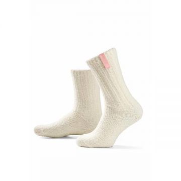 Sosete din lână pentru copii SOXS Sleep Well albe, mărimea 34-36
