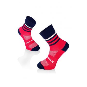 Sosete pentru alergat RUNNING MICROLON SOCKS Fuchsia Dark Blue