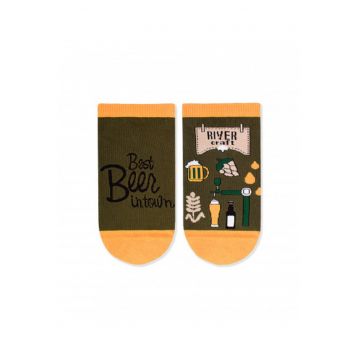 Sosete scurte bumbac organic - ARTY SOCKS Sneaker Craft Beer