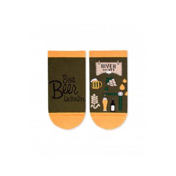 Sosete scurte bumbac organic Arty Socks Sneaker Craft Beer