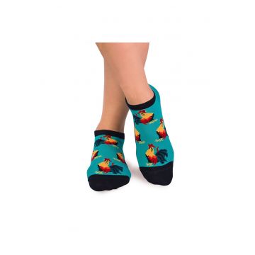 Sosete scurte bumbac organic COLOUR COTTON Rooster Sneaker MINT