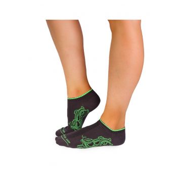 Sosete scurte bumbac organic Motorcycles Anthracite