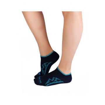 Sosete scurte bumbac organic Mountains Dark Blue