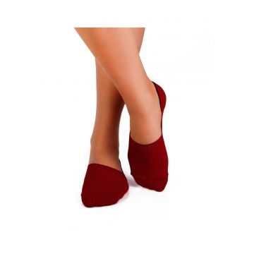 Sosete tip talpici INVISIBLE ORGANIC SOCKS BORDEAUX