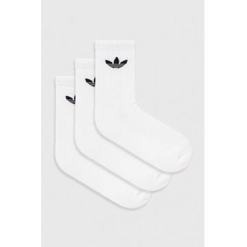 adidas Originals șosete 3-pack culoarea alb IJ5616