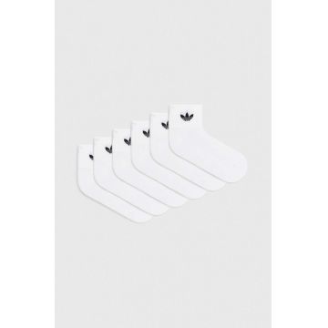 adidas Originals șosete 6-pack culoarea alb IJ5627
