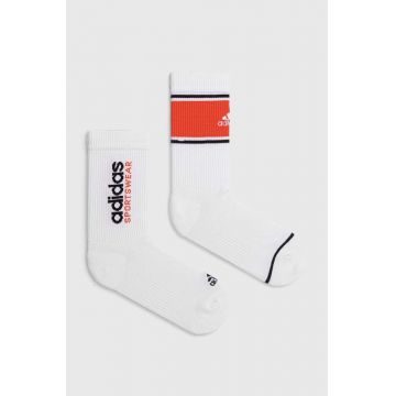 adidas sosete 2-pack culoarea alb, IW2919