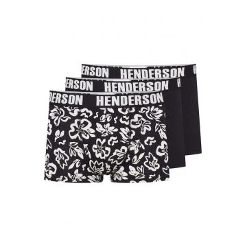 Boxeri Orchid  set de 3 perechi negru white