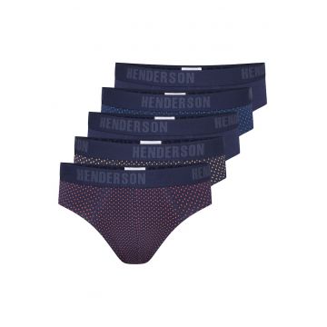 Chiloti Ozone  5-pak negru - bej - albastru - bleumarin